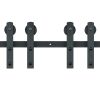 VEVOR 8FT Sliding Barn Door Hardware Kit, 330LBS Heavy Duty Barn Door Track Kit for Double Doors