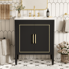 30 Inch Bathroom Vanity with Ceramic Basin, Soft Close Door, Built-in Hidden Drawer