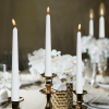 Bolsius Unscented White Taper Candles 10 Inch 60 Pack Wedding Home D√©cor
