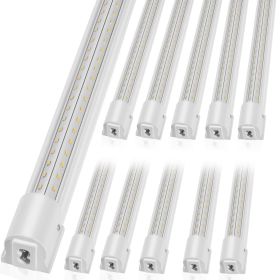 VEVOR 10 Pack LED Shop Light, 4 FT, 40W Linkable Shop Light Fixture