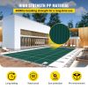 VEVOR Inground Pool Safety Cover, 16 x 30 ft Rectangular Winter Pool Cover, Triple Stitched, High Strength Mesh PP Material, Good Rain Permeability