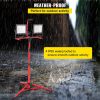 VEVOR LED Work Light with Stand, 20000 Lumen Dual-head LED Work Light with 27.6"-68.1" Adjustable and Foldable Tripod Stand