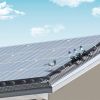 VEVOR 8 inch x 100ft Solar Panel Bird Guard, Critter Guard Roll Kit with Rust-proof PVC Coating, Solar Panel Guard with 50pcs Tire Wires