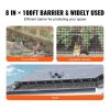 VEVOR 8 inch x 100ft Solar Panel Bird Guard, Critter Guard Roll Kit with Rust-proof PVC Coating, Solar Panel Guard with 50pcs Tire Wires