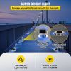 VEVOR Driveway Lights 8-Pack Solar Driveway Lights Bright Blue Solar Deck Lights Outdoor Waterproof Wireless Dock Lights 6 LEDs for Deck Dock Driveway
