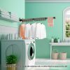 SOGA 93.2cm Wall-Mounted Clothing Dry Rack Retractable Space-Saving Foldable Hanger