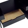 30 Inch Bathroom Vanity with Ceramic Basin, Soft Close Door, Built-in Hidden Drawer