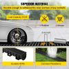 VEVOR Trench Drain System, Channel Drain with Plastic Grate, 5.9x5.1-Inch HDPE Drainage Trench, Black Plastic Garage Floor Drain