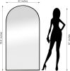 Dolonm 71x32 Inch Arch Full Length Mirror, Modern Design Standing Floor Mirror, Full Body Mirror for Living Room, Bedroom, Bathroom, Cloakroom