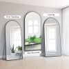 Dolonm 71x32 Inch Arch Full Length Mirror, Modern Design Standing Floor Mirror, Full Body Mirror for Living Room, Bedroom, Bathroom, Cloakroom