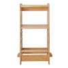 VEVOR Tower Step Stool, 3-Level Height Adjustable Toddler Step Stools for Kids, Kitchen Stool Helper