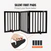 VEVOR Free Standing Dog Gate, 24" H x 60" W Freestanding Pet Gate, 3 Panels Foldable Dog Gate for Wide and Narrow Passageways