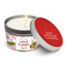 Magnificent 101 Lotus Flower Aromatherapy Candle ‚Äì 6 Oz - 24 Hour Burn | Soy Wax Tin Candle for True Love & Passion, Purification