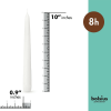 Bolsius Unscented White Taper Candles 10 Inch 60 Pack Wedding Home D√©cor