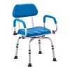 VEVOR Swivel Shower Chair 360 Degree, Adjustable Shower Seat with Pivoting Arms & Padded Bath Seat for Inside Shower or Tub