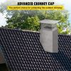 VEVOR Chimney Cap, 8" x 13" Flue Caps, 304 Stainless Steel Fireplace Chimney Cover, Adjustable Metal Spark Arrestor with Bolts Screws