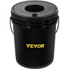 VEVOR DWC Hydroponic System, 5 Gallon 4 Buckets, Deep Water Culture Growing Bucket, Hydroponics Grow Kit with Pump, Air Stone and Water Level Device