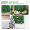 VEVOR 12PCS 20x20inch Artificial Boxwood Panels,Boxwood Hedge Wall Panels,Artificial Grass Backdrop Wall 1.6"