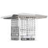 VEVOR Chimney Cap, 8" x 8" Flue Caps, 304 Stainless Steel Fireplace Chimney Cover, Adjustable Metal Spark Arrestor with Bolts Screws