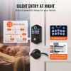 VEVOR Fingerprint Door Lock with 2 Level Handles, Keyless Entry Door Lock with Fingerprint/Keypad Code/Key, Auto Lock