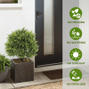Exclusive Design Anti-UV Artificial Topiary Cedar Cypress Plant Tree Outdoor Artificial Bonsai Tree Plant Potted