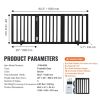 VEVOR Free Standing Dog Gate, 24" H x 60" W Freestanding Pet Gate, 3 Panels Foldable Dog Gate for Wide and Narrow Passageways