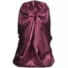 6 pcs Burgundy Chair Cover for Wedding Banquet