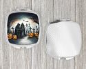 The Grim Reaper Spooky Halloween Compact Mirror Decorative Travel Makeup Mirror for Women Girls Gifts Pocket Makeup Mirror Folding Handheld