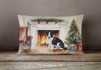 Cozy Christmas Throw Pillow Throw Pillow for Indoor Couch Bed Outdoor Patio Washable, Karelian Bear Dog 2687,12Hx16W