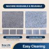 Wall & Baseboard Cleaner Mop Tool with 49'' Long Handle for Cleaning Window Floor Skirting Board Ceiling Bathtub Tub Tile Scrubber Brush Duster with 6