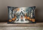 More Spooky Halloween Throw Pillow Throw Pillow for Indoor Couch Bed Outdoor Patio Washable, Creepy Dolls 2293,12Hx16W