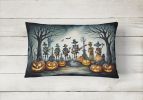 More Spooky Halloween Throw Pillow Throw Pillow for Indoor Couch Bed Outdoor Patio Washable, Mariachi Band 2260,12Hx16W
