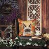 Snowshoe Cat in Fall Leaves Throw Pillow Machine Washable, Indoor Outdoor Decorative Pillow for Couch, Bed or Patio, 18Hx18W