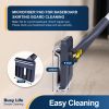 Wall & Baseboard Cleaner Mop Tool with 49'' Long Handle for Cleaning Window Floor Skirting Board Ceiling Bathtub Tub Tile Scrubber Brush Duster with 6