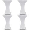 Stretch Standing Table Covers 4 pcs 31" White