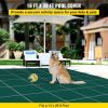 VEVOR Inground Pool Safety Cover, 16 x 30 ft Rectangular Winter Pool Cover, Triple Stitched, High Strength Mesh PP Material, Good Rain Permeability