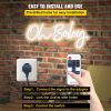 VEVOR Oh Baby Neon Sign for Wall Decor, with Remote Control and Dimmable Switch for Baby Shower decorations, Birthday Party, Wedding Decor