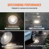 VEVOR Low Voltage Landscape Lights, LED Well Lights, 6W 12V-24V In-Ground Light, IP67 Waterproof Outdoor Landscape Lighting with Connectors