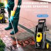 VEVOR Electric Pressure Washer, 2000 PSI, Max. 1.76 GPM Power Washer w/ 30 ft Hose, 5 Quick Connect Nozzles, Foam Cannon, Portable to Clean Patios