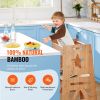 VEVOR Tower Step Stool, 3-Level Height Adjustable Toddler Step Stools for Kids, Kitchen Stool Helper