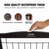 VEVOR Free Standing Dog Gate, 32" H x 96.5" W Freestanding Pet Gate, 4 Panels Foldable Dog Gate for Wide and Narrow Passageways