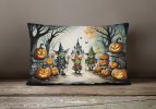 More Spooky Halloween Throw Pillow Throw Pillow for Indoor Couch Bed Outdoor Patio Washable, Goblins 2246,12Hx16W
