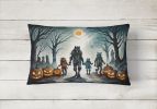 More Spooky Halloween Throw Pillow Throw Pillow for Indoor Couch Bed Outdoor Patio Washable, Werewolves 2279,12Hx16W
