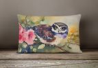 Watercolor Birds Throw Pillow Throw Pillow for Indoor Couch Bed Outdoor Patio Washable, Spectacled Owl 3268,12Hx16W