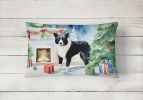 Cozy Christmas Throw Pillow Throw Pillow for Indoor Couch Bed Outdoor Patio Washable, Karelian Bear Dog 2688,12Hx16W