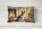 Cozy Christmas Throw Pillow Throw Pillow for Indoor Couch Bed Outdoor Patio Washable, Australian Cattle Dog 2598,12Hx16W