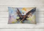 Watercolor Birds Throw Pillow Throw Pillow for Indoor Couch Bed Outdoor Patio Washable, Eagle 3212,12Hx16W