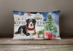 Cozy Christmas Throw Pillow Throw Pillow for Indoor Couch Bed Outdoor Patio Washable, Entlebucher Mountain Dog 2654,12Hx16W