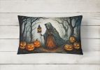 More Spooky Halloween Throw Pillow Throw Pillow for Indoor Couch Bed Outdoor Patio Washable, The Weeping Woman 2278,12Hx16W