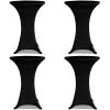 Stretch Standing Table Covers 4 pcs 31" Black